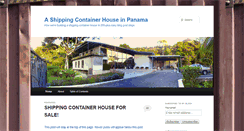 Desktop Screenshot of panamashippingcontainerhouse.com