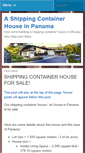 Mobile Screenshot of panamashippingcontainerhouse.com