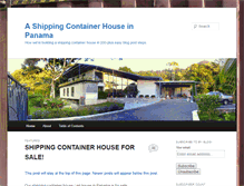 Tablet Screenshot of panamashippingcontainerhouse.com